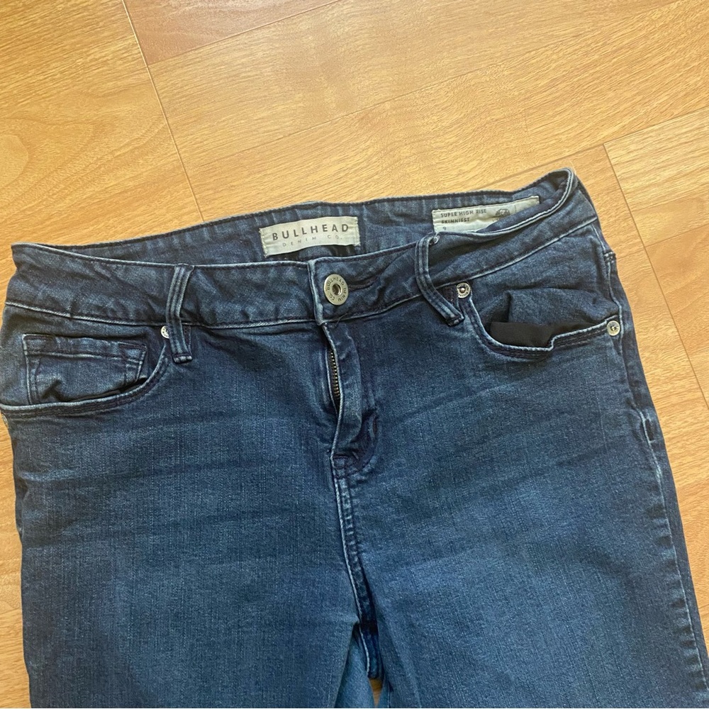 Bullhead Super High Rise Skinniest Blue Jeans - Picture 3 of 7
